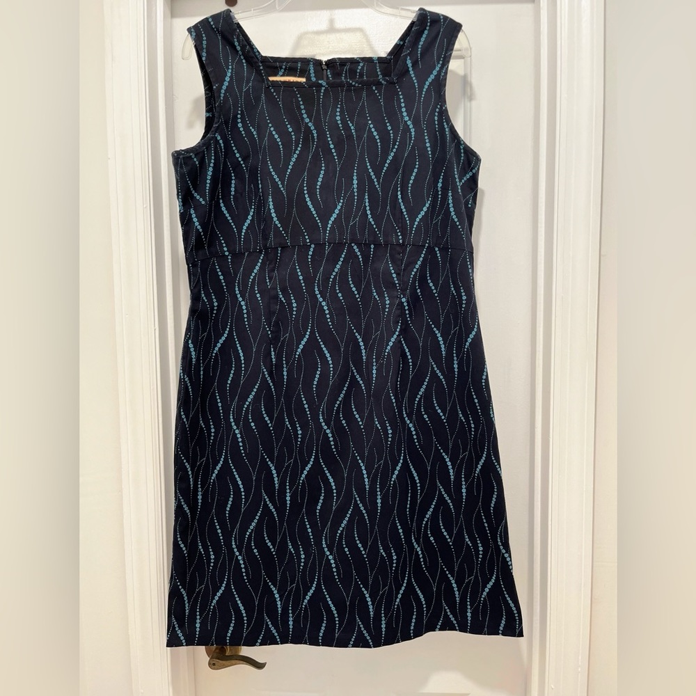 Telluride Sleeveless Cotton Dress | Empire Waist | Square Neck, size 14🏷️